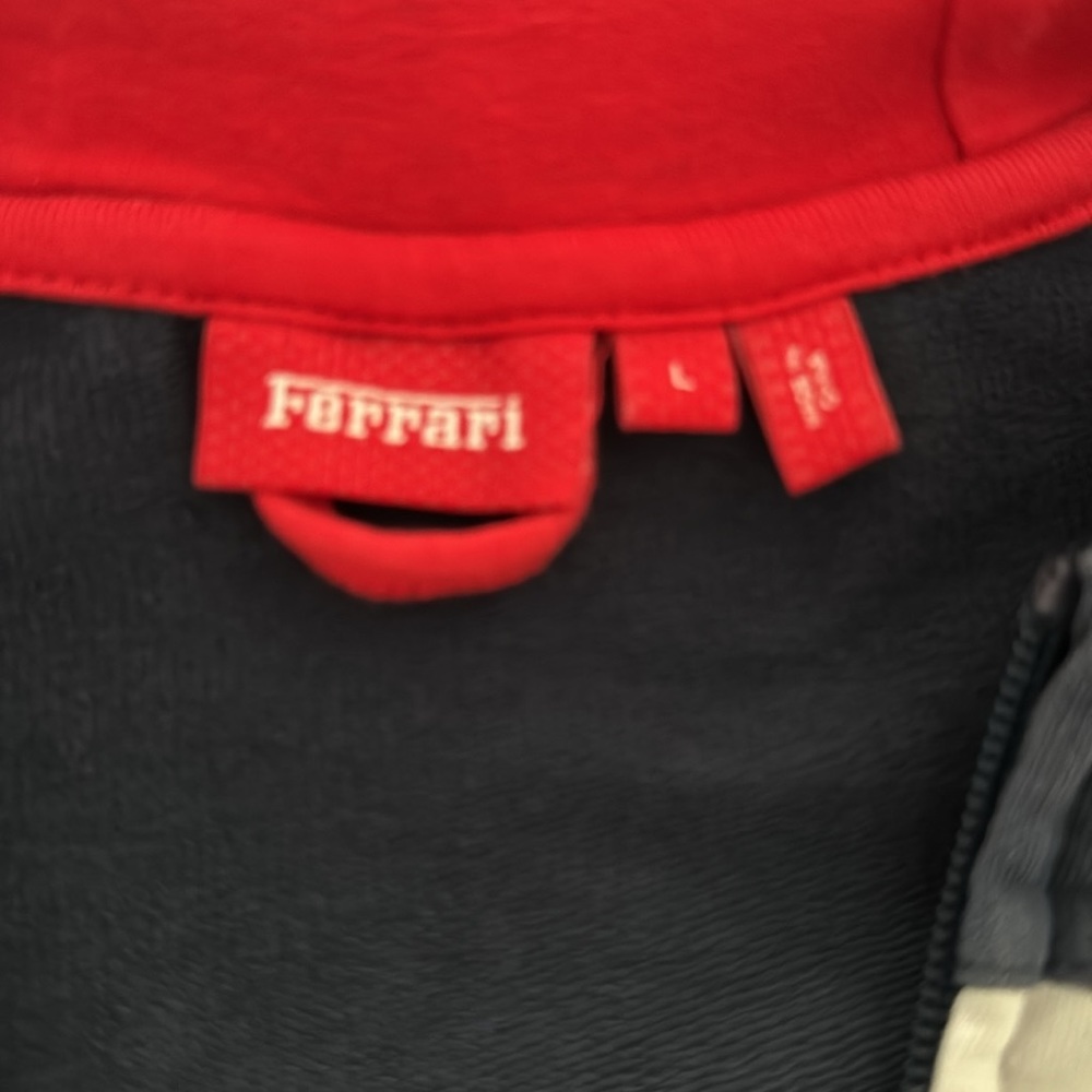 Men’s Ferrari Hoodie Zip with pockets sweatshirt L - Picture 3 of 7